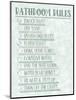 Bathroom Rules Lines-Matthew Piotrowicz-Mounted Art Print