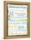 Bathroom Rules Multi-Taylor Greene-Framed Stretched Canvas