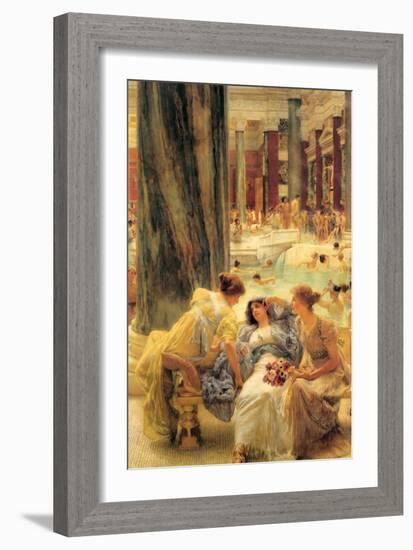 Baths of Caracalla-Sir Lawrence Alma-Tadema-Framed Art Print