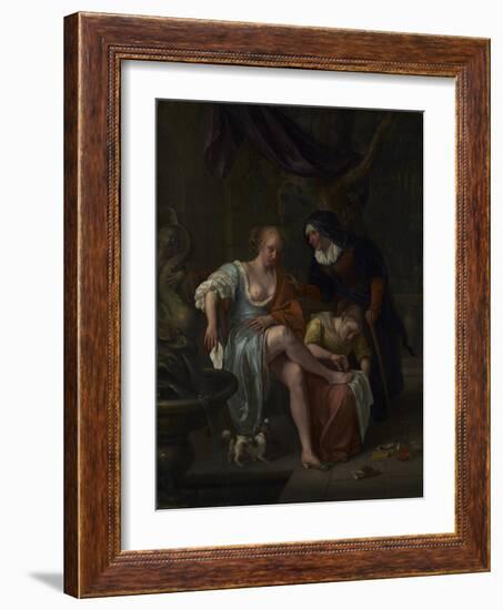 Bathsheba After the Bath, c.1670-5-Jan Havicksz. Steen-Framed Giclee Print