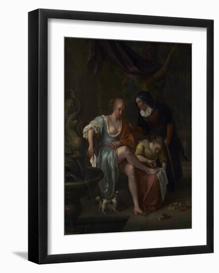 Bathsheba After the Bath, c.1670-5-Jan Havicksz. Steen-Framed Giclee Print