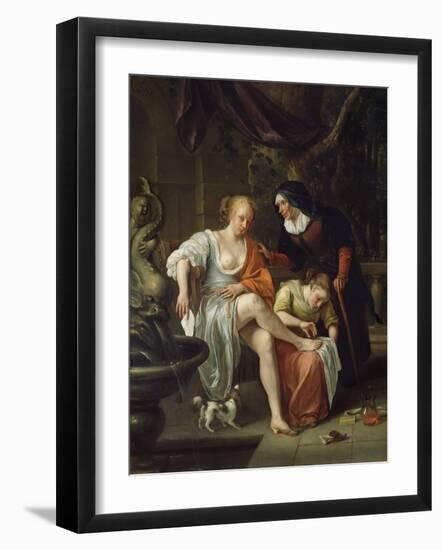 Bathsheba After the Bath-Jan Steen-Framed Art Print