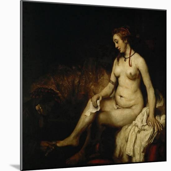 Bathsheba at Her Bath (Bathsheba with King David's Lette)-Rembrandt van Rijn-Mounted Giclee Print