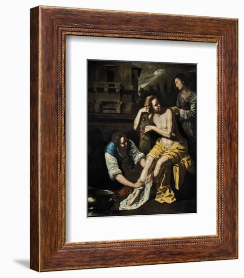 Bathsheba at her Bath-Artemisia Gentileschi-Framed Premium Giclee Print