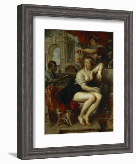 Bathsheba at the Fountain-Peter Paul Rubens-Framed Giclee Print