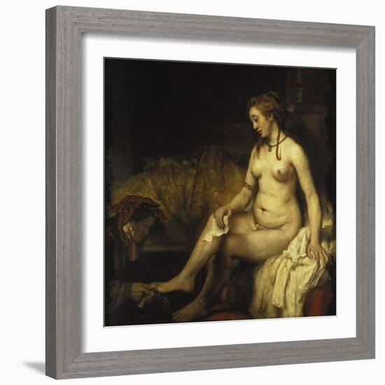 Bathsheba Bathing, 1654-Rembrandt van Rijn-Framed Giclee Print