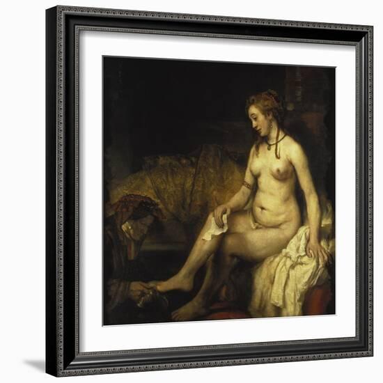 Bathsheba Bathing, 1654-Rembrandt van Rijn-Framed Giclee Print