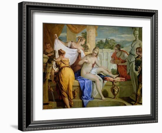 Bathsheba Bathing, circa 1725-Sebastiano Ricci-Framed Giclee Print