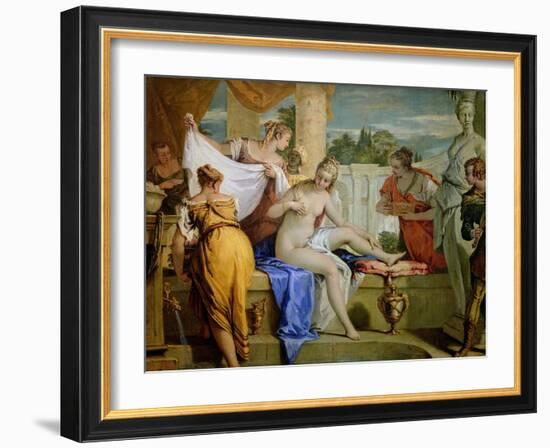 Bathsheba Bathing, circa 1725-Sebastiano Ricci-Framed Giclee Print