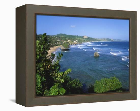 Bathsheba Coastline, Barbados East Coast-Jeremy Lightfoot-Framed Premier Image Canvas