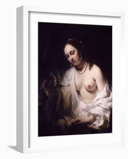 Bathsheba with King David's Letter, 1654-Willem Drost-Framed Giclee Print