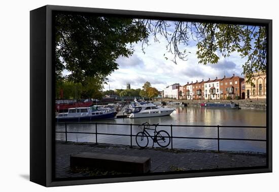 Bathurst Basin, the harbour, Bristol, England, United Kingdom, Europe-Rob Cousins-Framed Premier Image Canvas