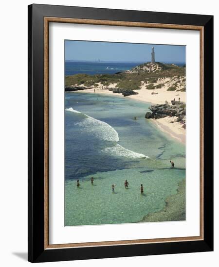 Bathurst Lighthouse, the Basin, Rottnest Island, Perth, Western Australia, Australia, Pacific-Ken Gillham-Framed Photographic Print