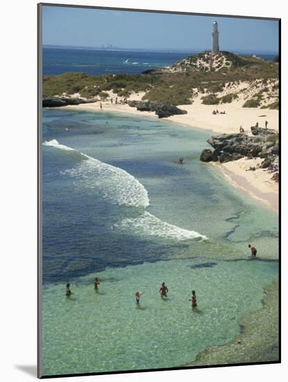 Bathurst Lighthouse, the Basin, Rottnest Island, Perth, Western Australia, Australia, Pacific-Ken Gillham-Mounted Photographic Print