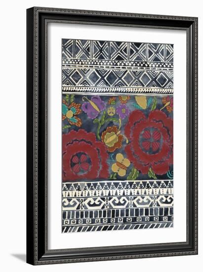 Batik Embroidery II-Chariklia Zarris-Framed Art Print