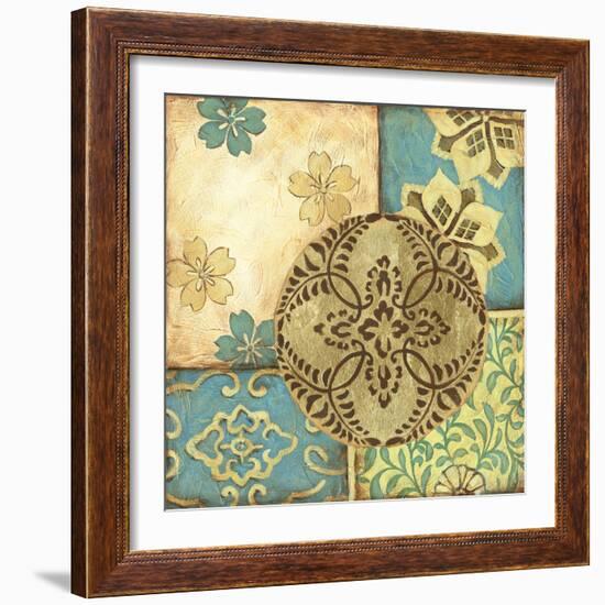 Batik Medallion I-Chariklia Zarris-Framed Art Print