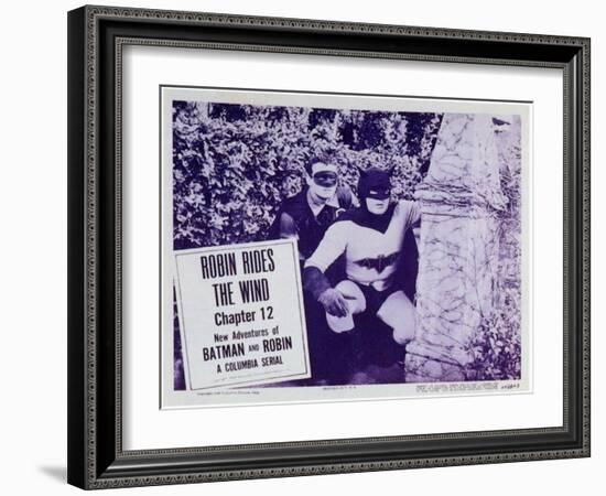 Batman and Robin, 1949-null-Framed Art Print