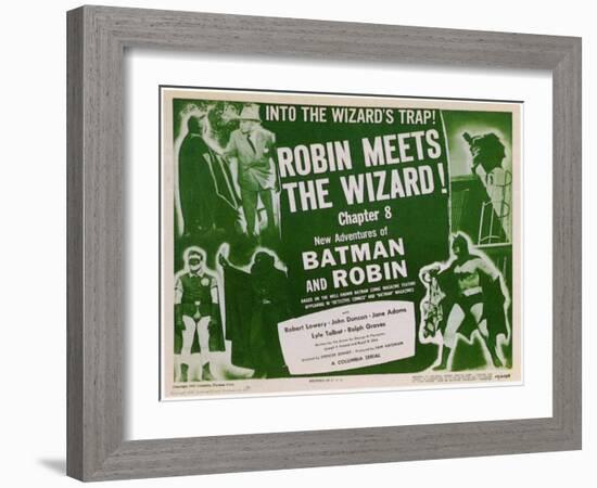 Batman and Robin, 1949-null-Framed Art Print