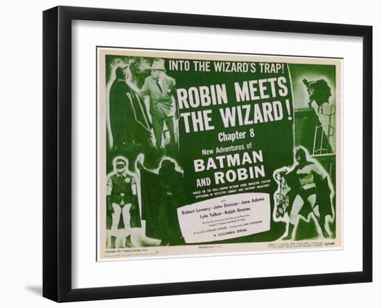 Batman and Robin, 1949-null-Framed Art Print