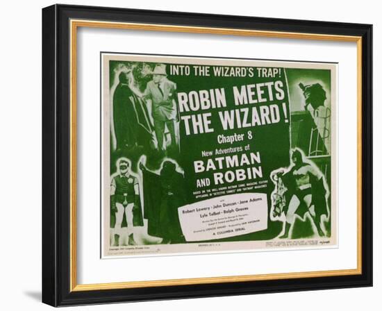 Batman and Robin, 1949-null-Framed Art Print