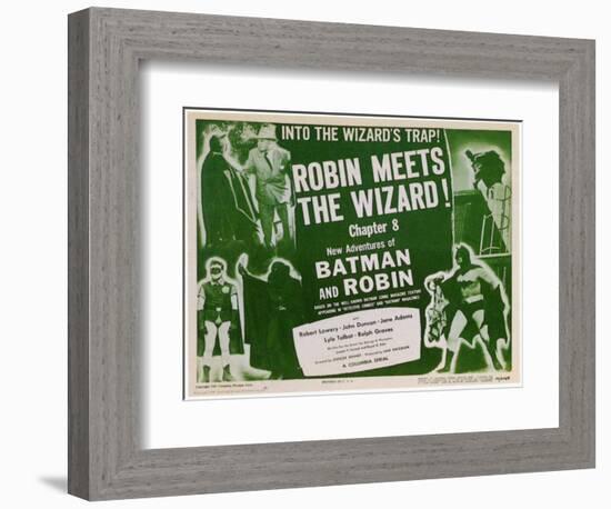 Batman and Robin, 1949-null-Framed Premium Giclee Print