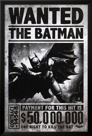 Batman Arkham Origins - Wanted-null-Framed Poster