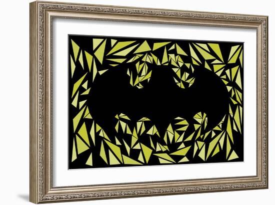 Batman Symbol-Cristian Mielu-Framed Premium Giclee Print