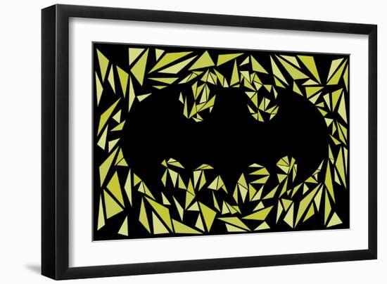 Batman Symbol-Cristian Mielu-Framed Premium Giclee Print