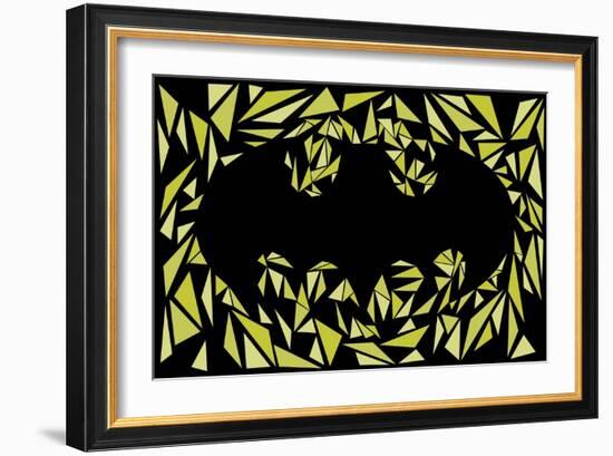 Batman Symbol-Cristian Mielu-Framed Premium Giclee Print