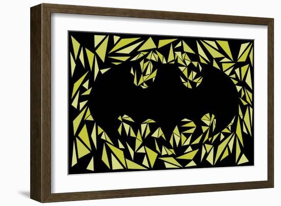 Batman Symbol-Cristian Mielu-Framed Art Print