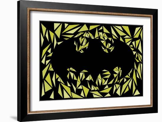 Batman Symbol-Cristian Mielu-Framed Art Print