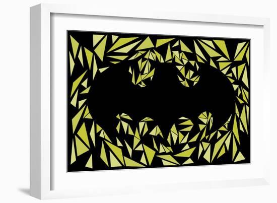 Batman Symbol-Cristian Mielu-Framed Art Print