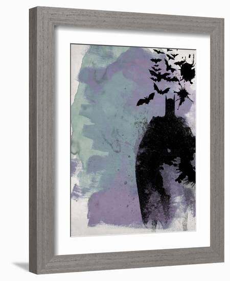 Batman Watercolor-Anna Malkin-Framed Art Print