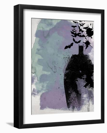 Batman Watercolor-Anna Malkin-Framed Art Print