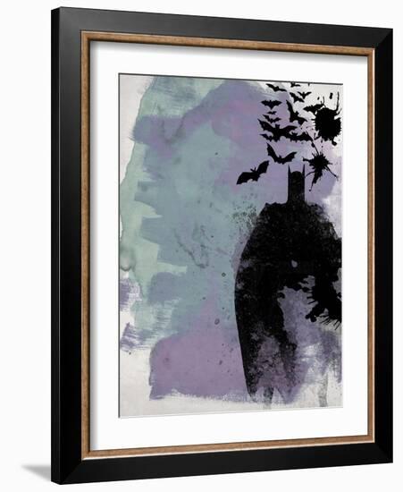 Batman Watercolor-Anna Malkin-Framed Art Print