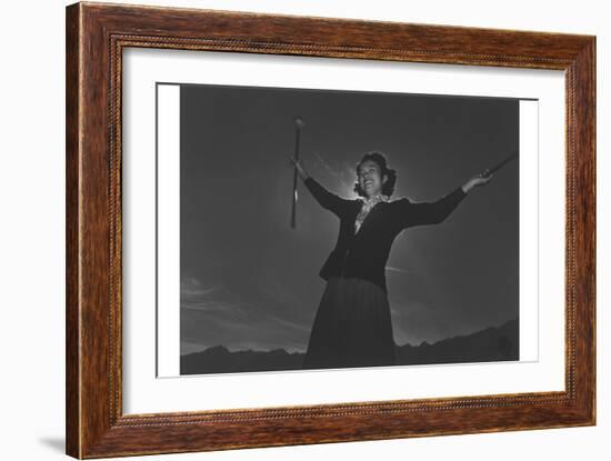 Baton Practice, Florence Kuwata-Ansel Adams-Framed Art Print