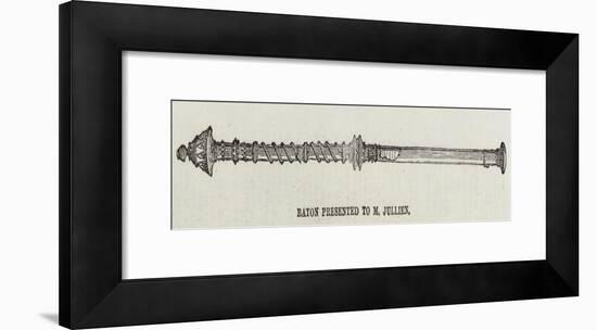 Baton Presented to Mr Jullien-null-Framed Giclee Print