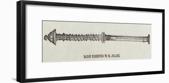 Baton Presented to Mr Jullien-null-Framed Giclee Print