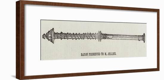 Baton Presented to Mr Jullien-null-Framed Giclee Print