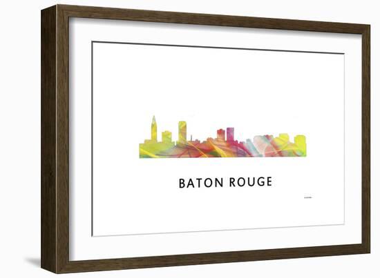 Baton Rouge Louisiana Skyline-Marlene Watson-Framed Giclee Print