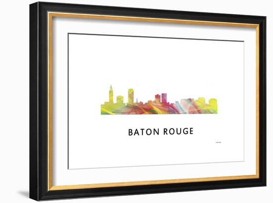 Baton Rouge Louisiana Skyline-Marlene Watson-Framed Giclee Print