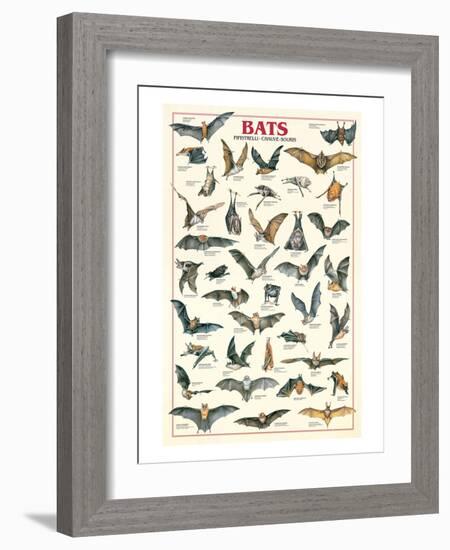 Bats-null-Framed Art Print