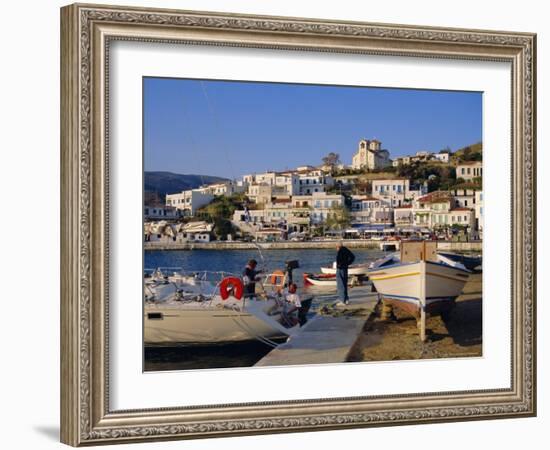 Batsi, Andros, Cyclades Islands, Greece, Europe-Firecrest Pictures-Framed Photographic Print