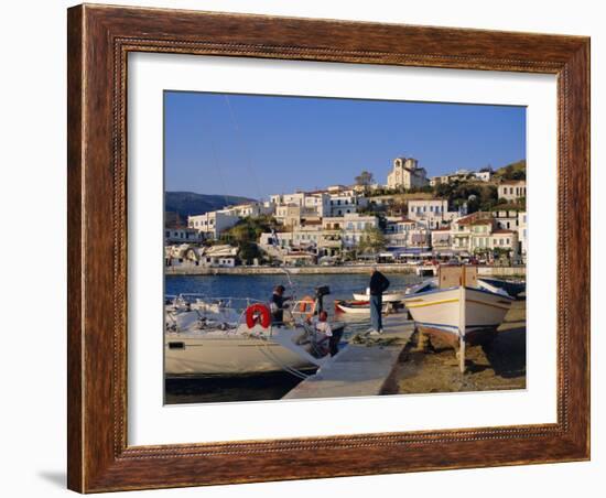 Batsi, Andros, Cyclades Islands, Greece, Europe-Firecrest Pictures-Framed Photographic Print