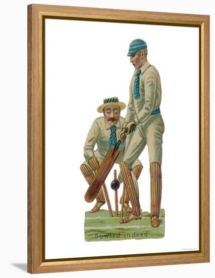 Batsmen and Wicketkeeper-null-Framed Premier Image Canvas