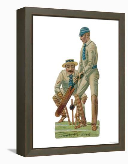 Batsmen and Wicketkeeper-null-Framed Premier Image Canvas