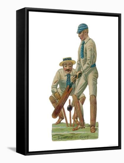 Batsmen and Wicketkeeper-null-Framed Premier Image Canvas