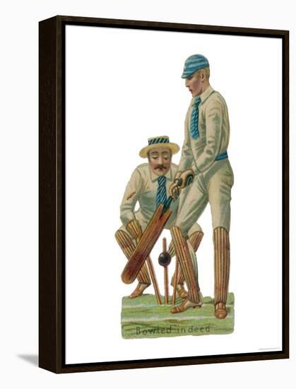 Batsmen and Wicketkeeper-null-Framed Premier Image Canvas