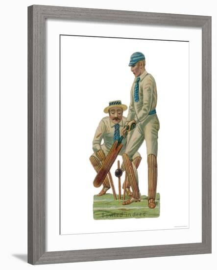 Batsmen and Wicketkeeper--Framed Giclee Print