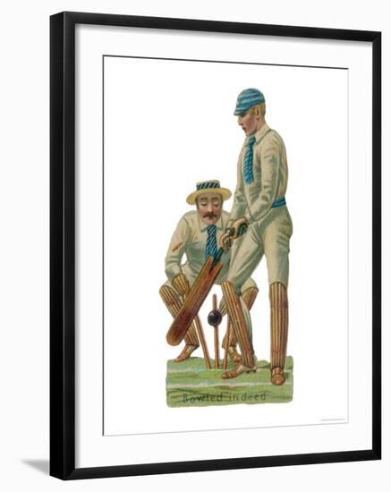 Batsmen and Wicketkeeper-null-Framed Giclee Print